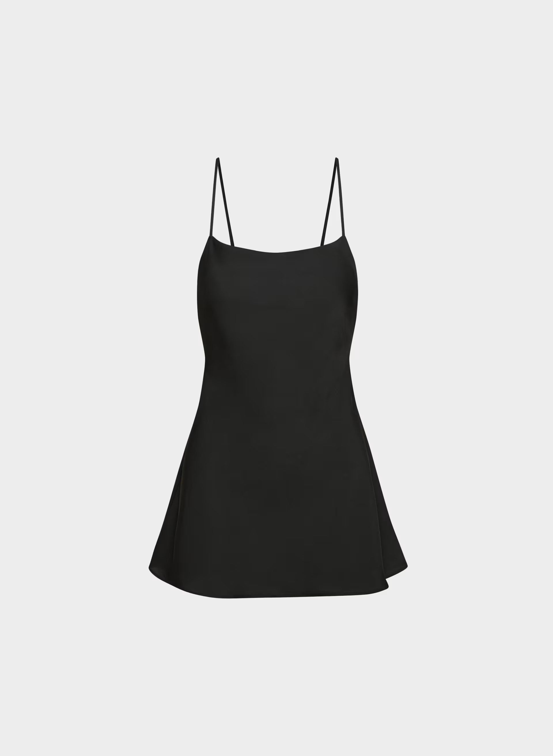 Confession Satin Dress - BLACK