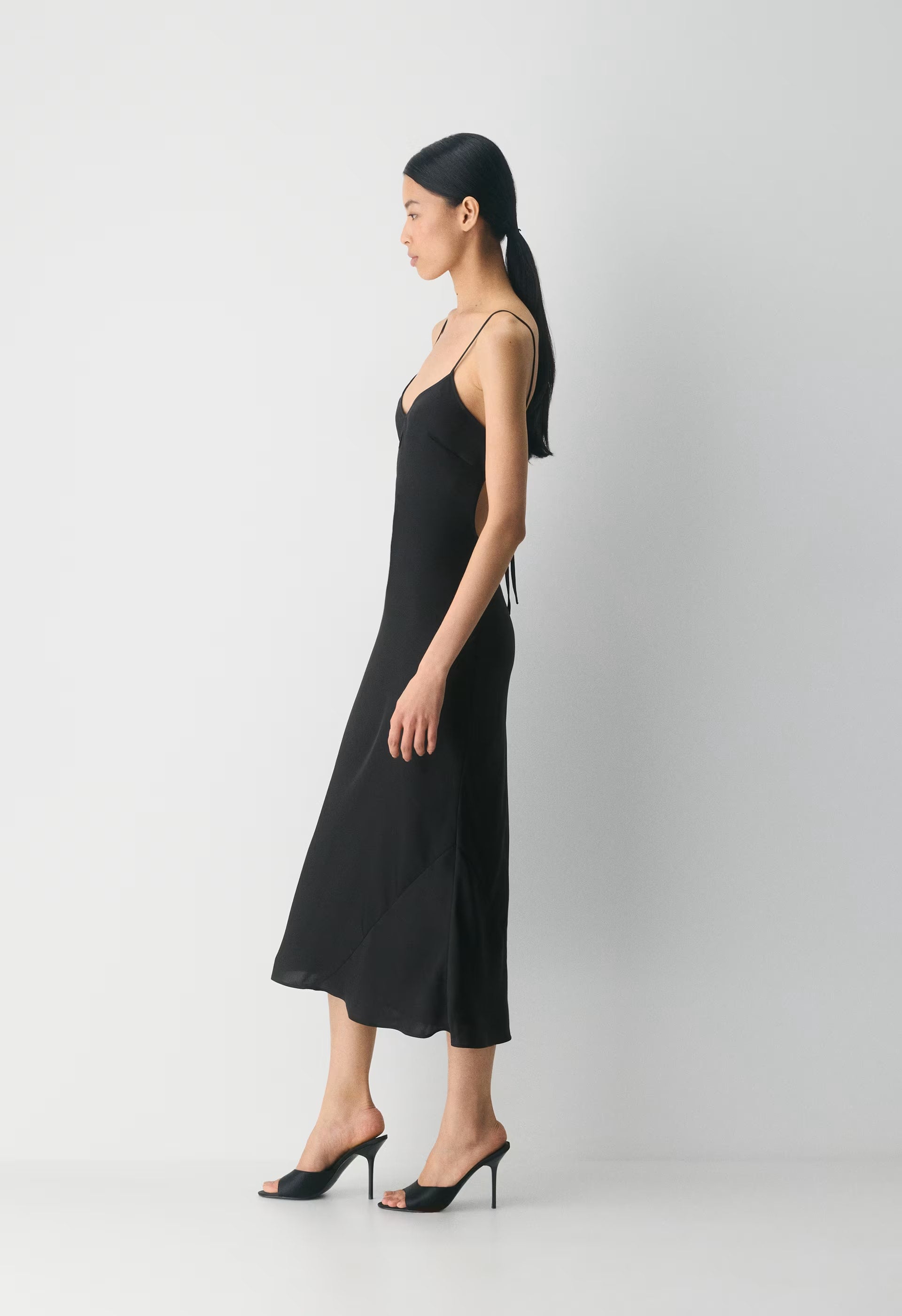 Duskfall Satin Dress - DUSTY MAUVE