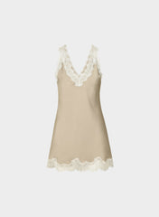 Suite Satin Dress - FLUENT TP/ LT BIRCH