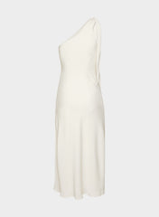 Champagne Satin Dress - LIGHT BIRCH