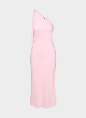 Champagne Satin Dress - MILKSHAKE PINK