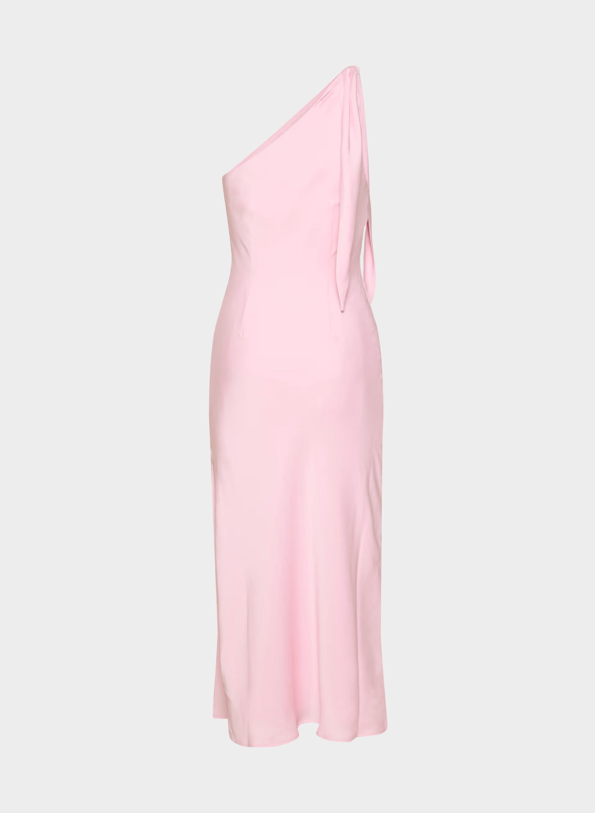 Champagne Satin Dress - MILKSHAKE PINK