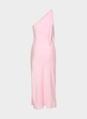 Champagne Satin Dress - MILKSHAKE PINK