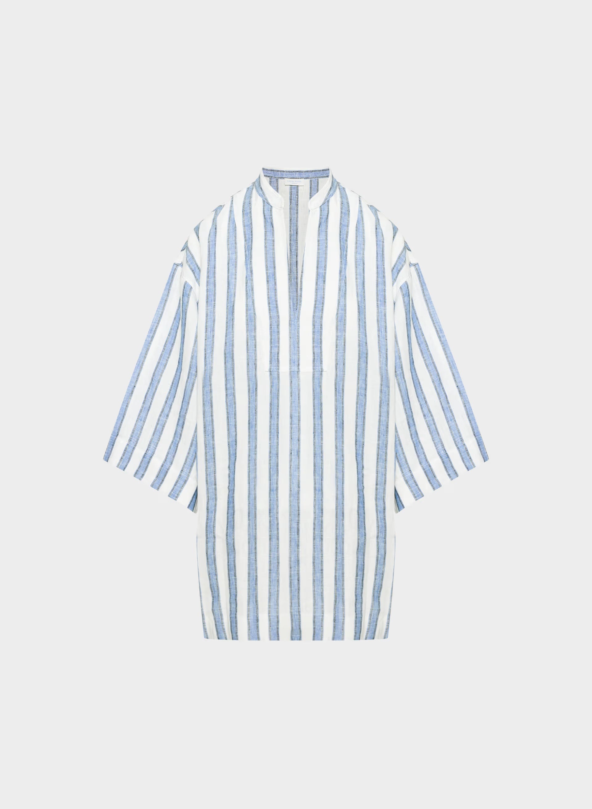 Amphora Linen Dress - WNFRD STRP WHT/FRCHBL