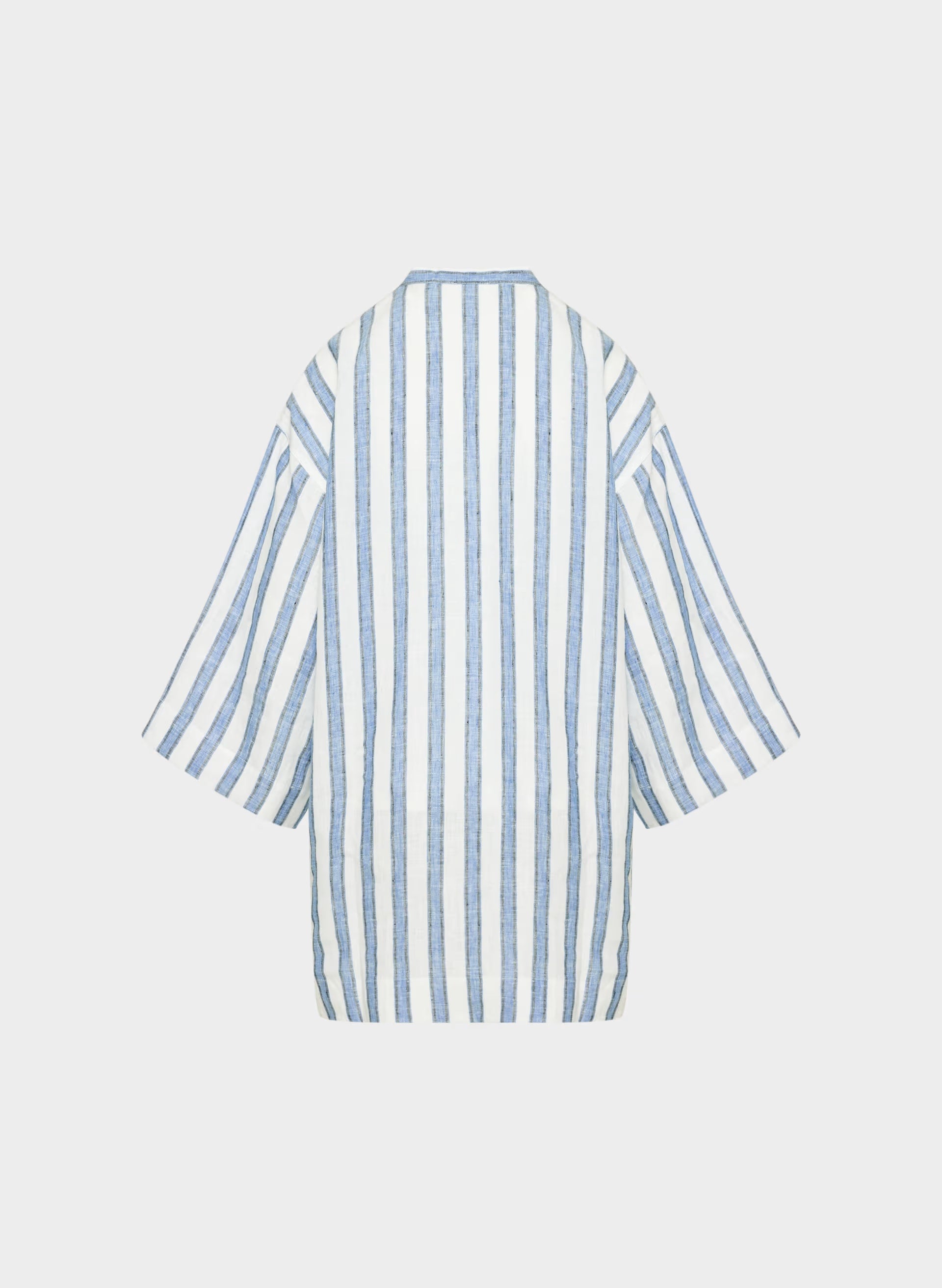 Amphora Linen Dress - WNFRD STRP WHT/FRCHBL