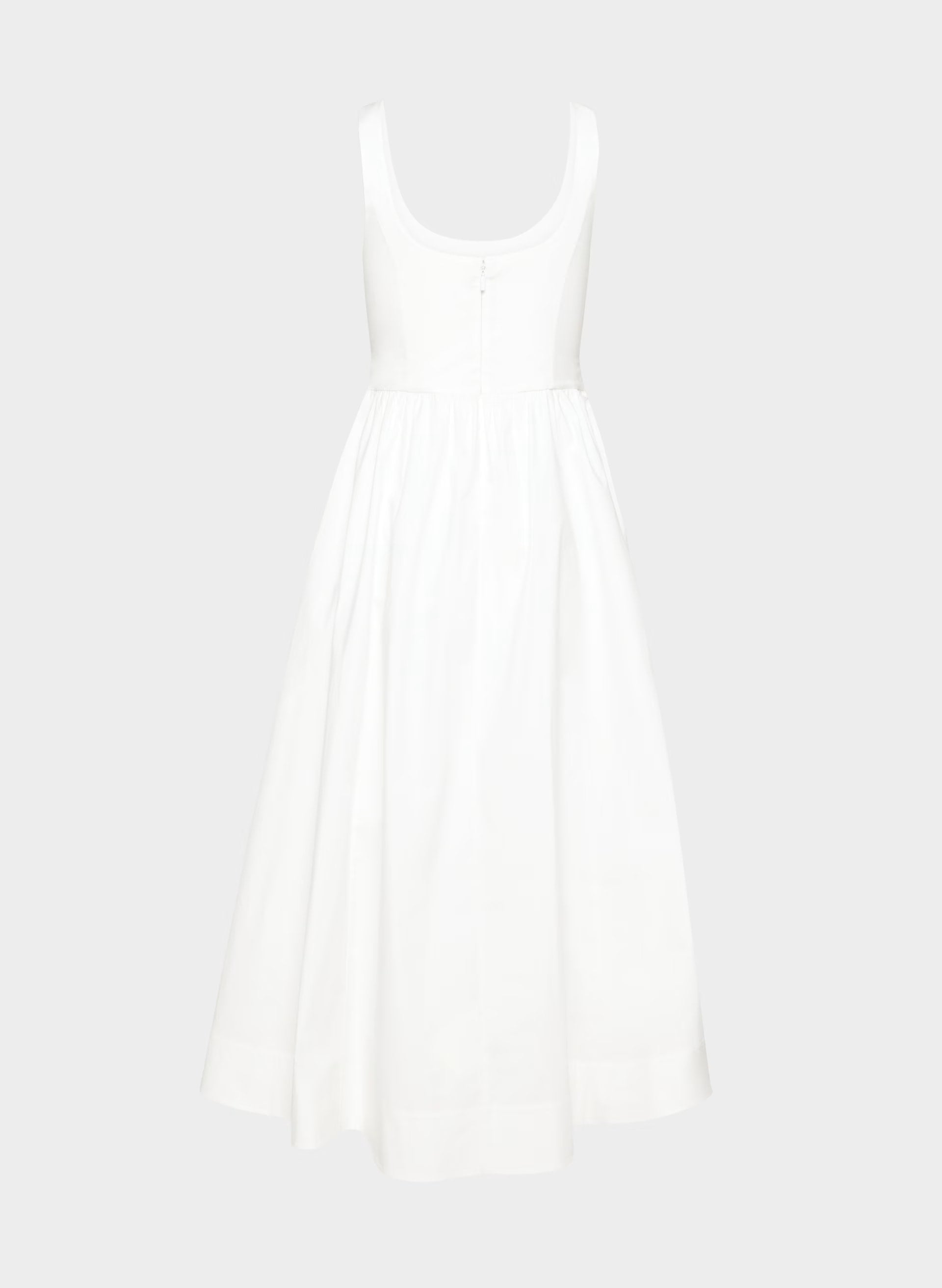 Bergamot Poplin Dress - BRIGHT WHITE