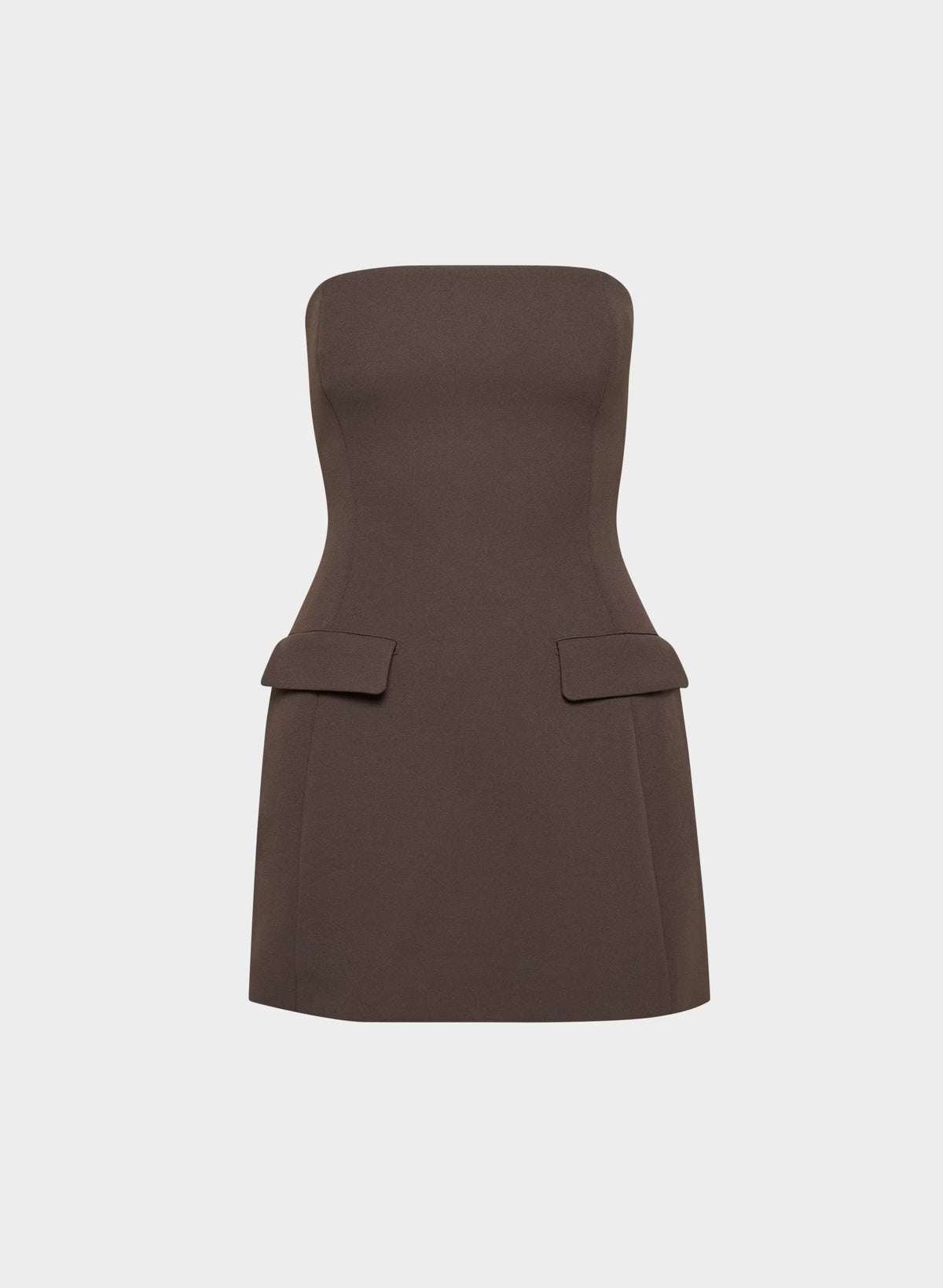 Figureknit™ Gigi Dress - RICH MOCHA BROWN