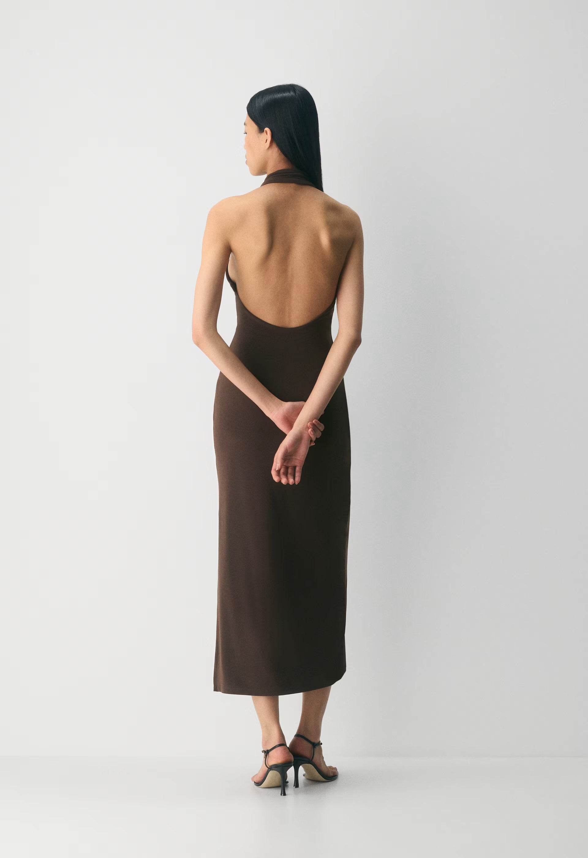Smooth Matter™ Shadowplay Halter Dress - MIDDAY BLUE / SILVER