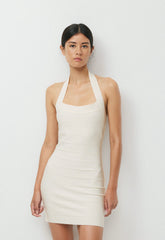Calypso Halter Dress - LIGHT BIRCH