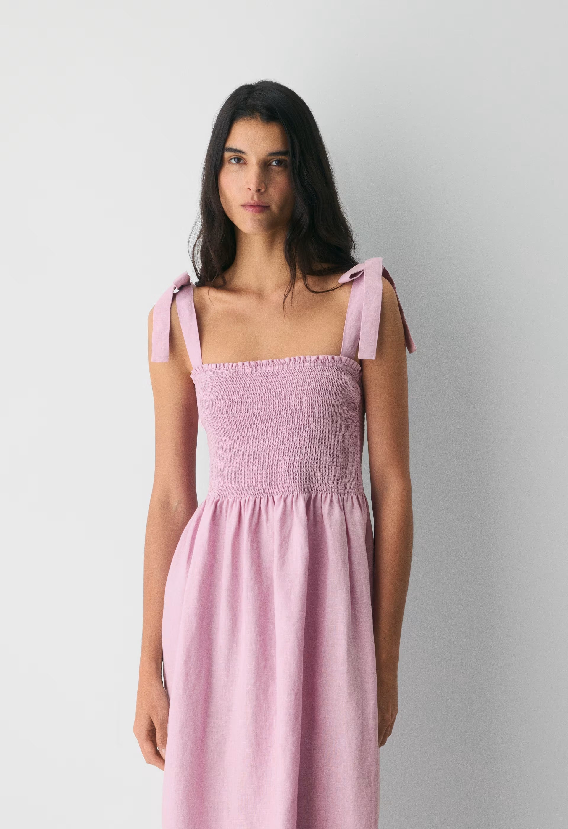 Golden Hour Linen Dress - SRN CK MTPS TP/MNR TCT