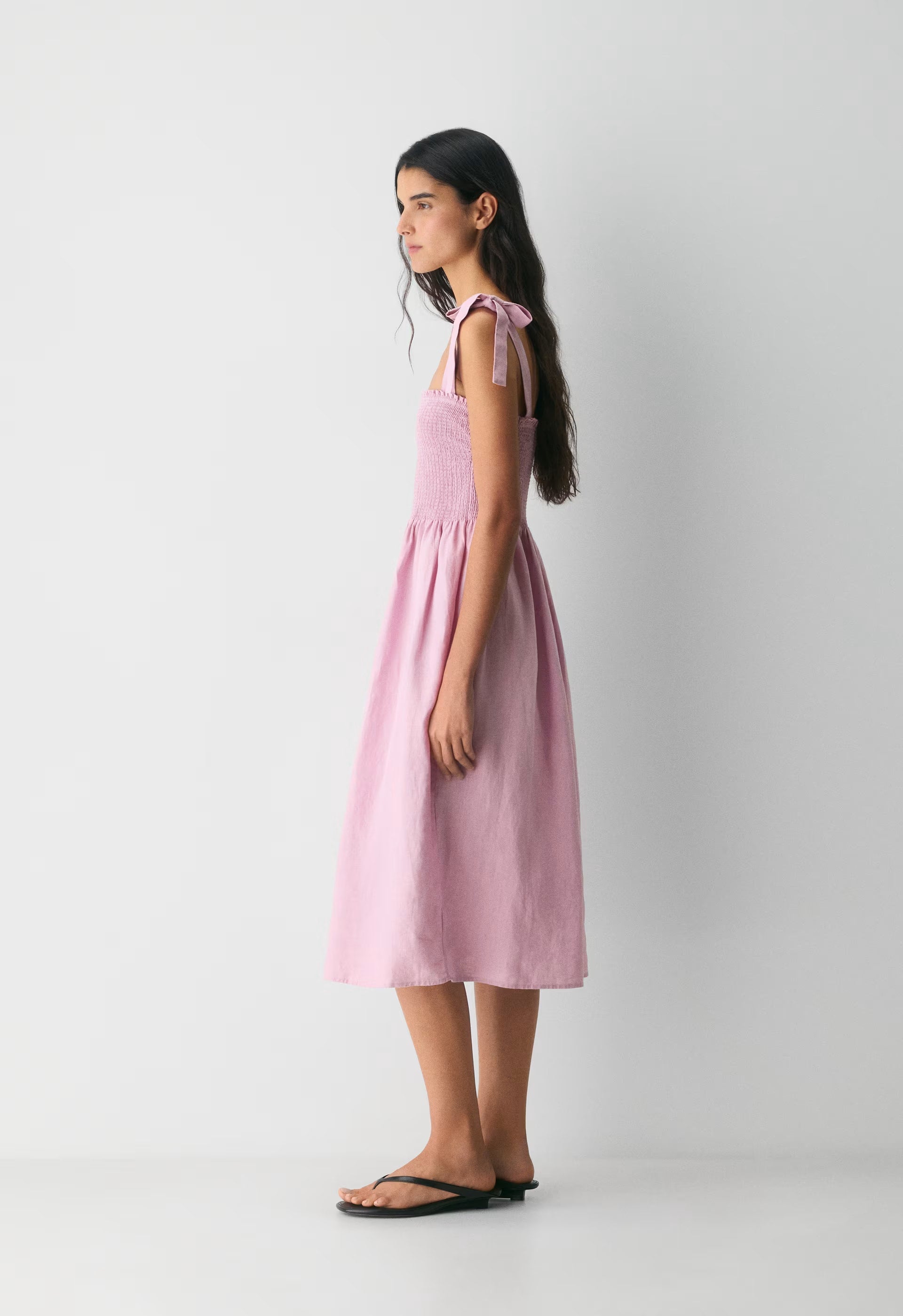 Golden Hour Linen Dress - SRN CK MTPS TP/MNR TCT