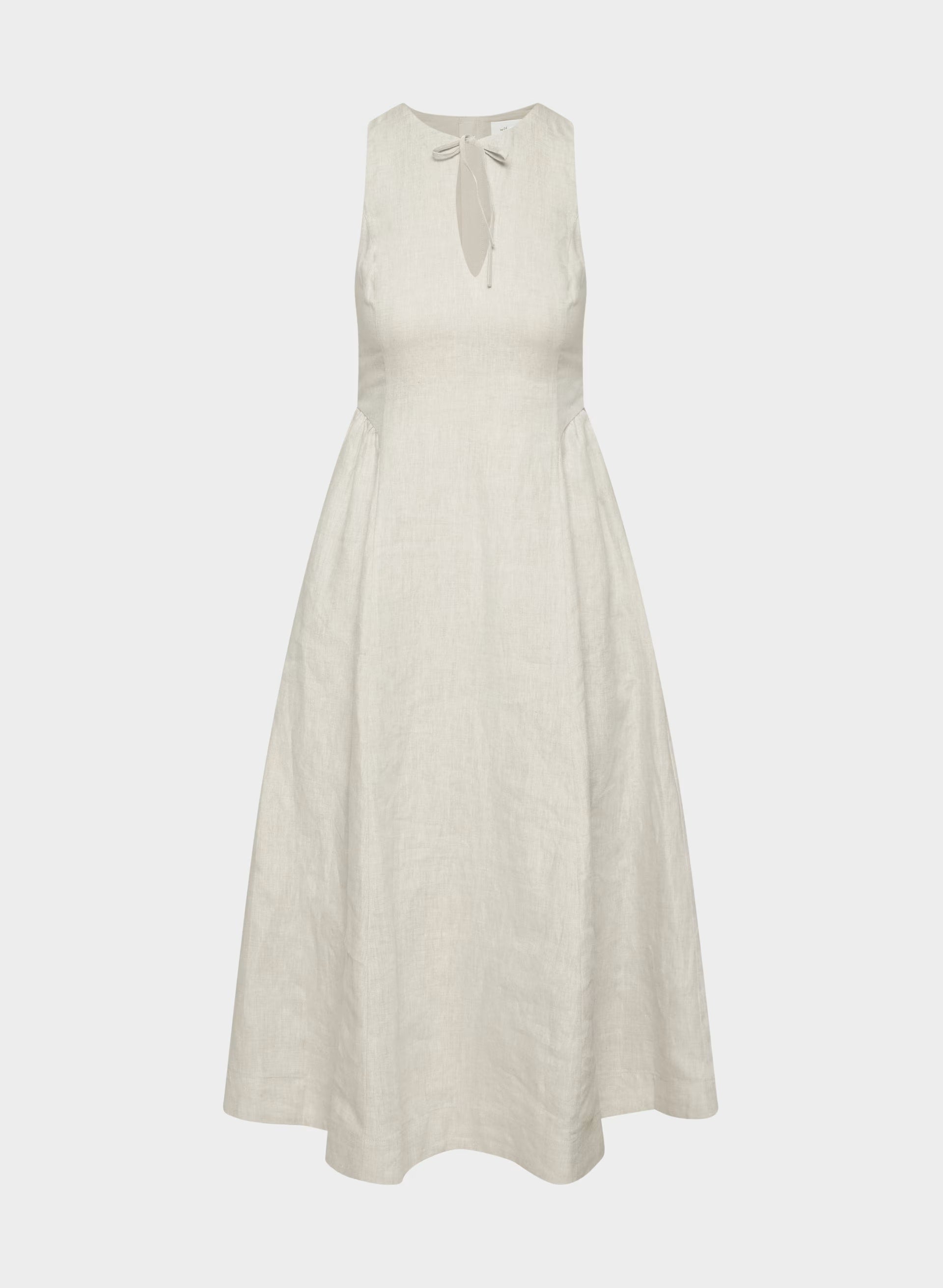 Countess Linen Dress - UNDYED ECRU