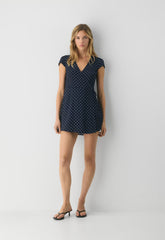 Godard Dress - ADMIRAL/WHITE