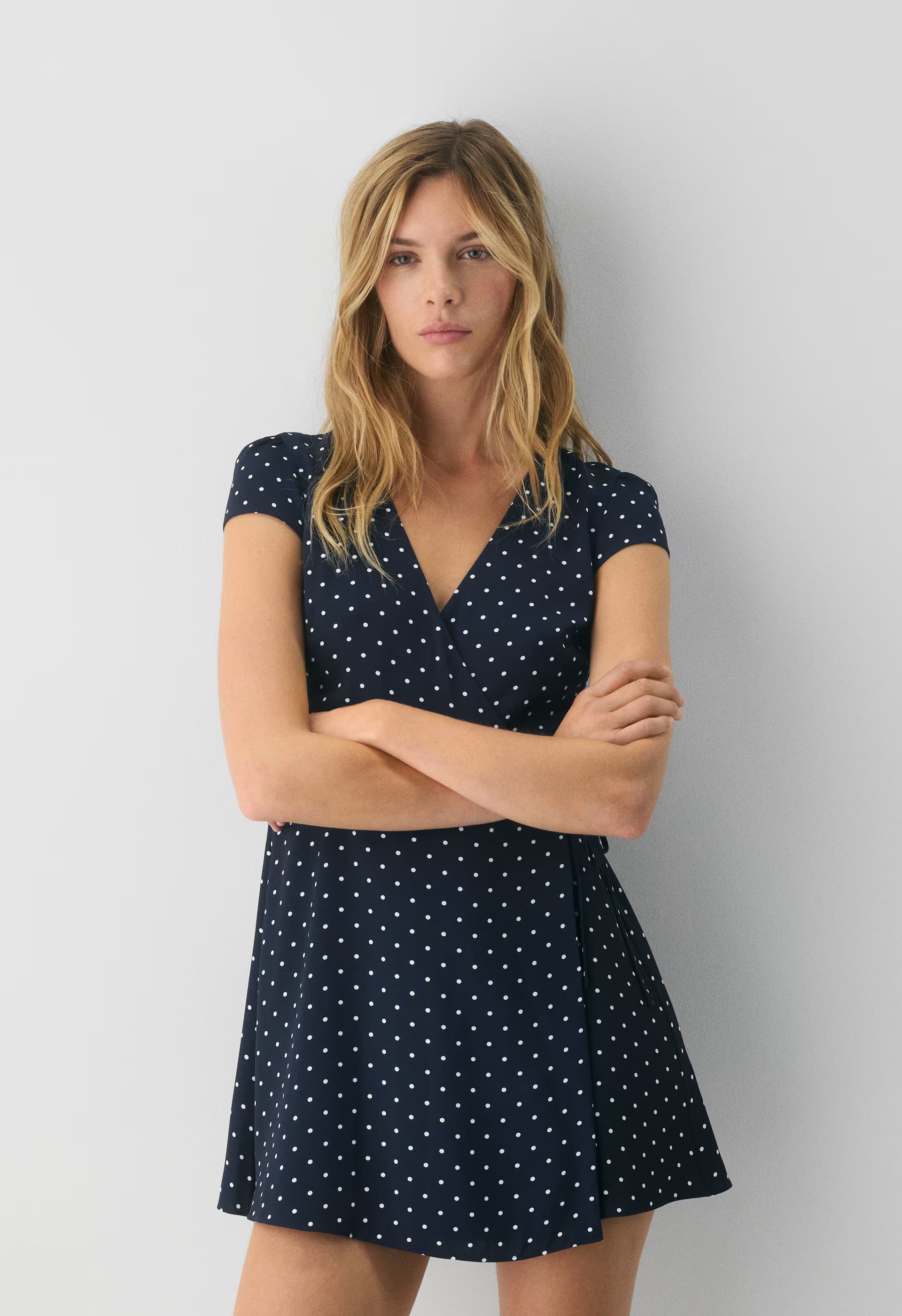 Godard Dress - ADMIRAL/WHITE