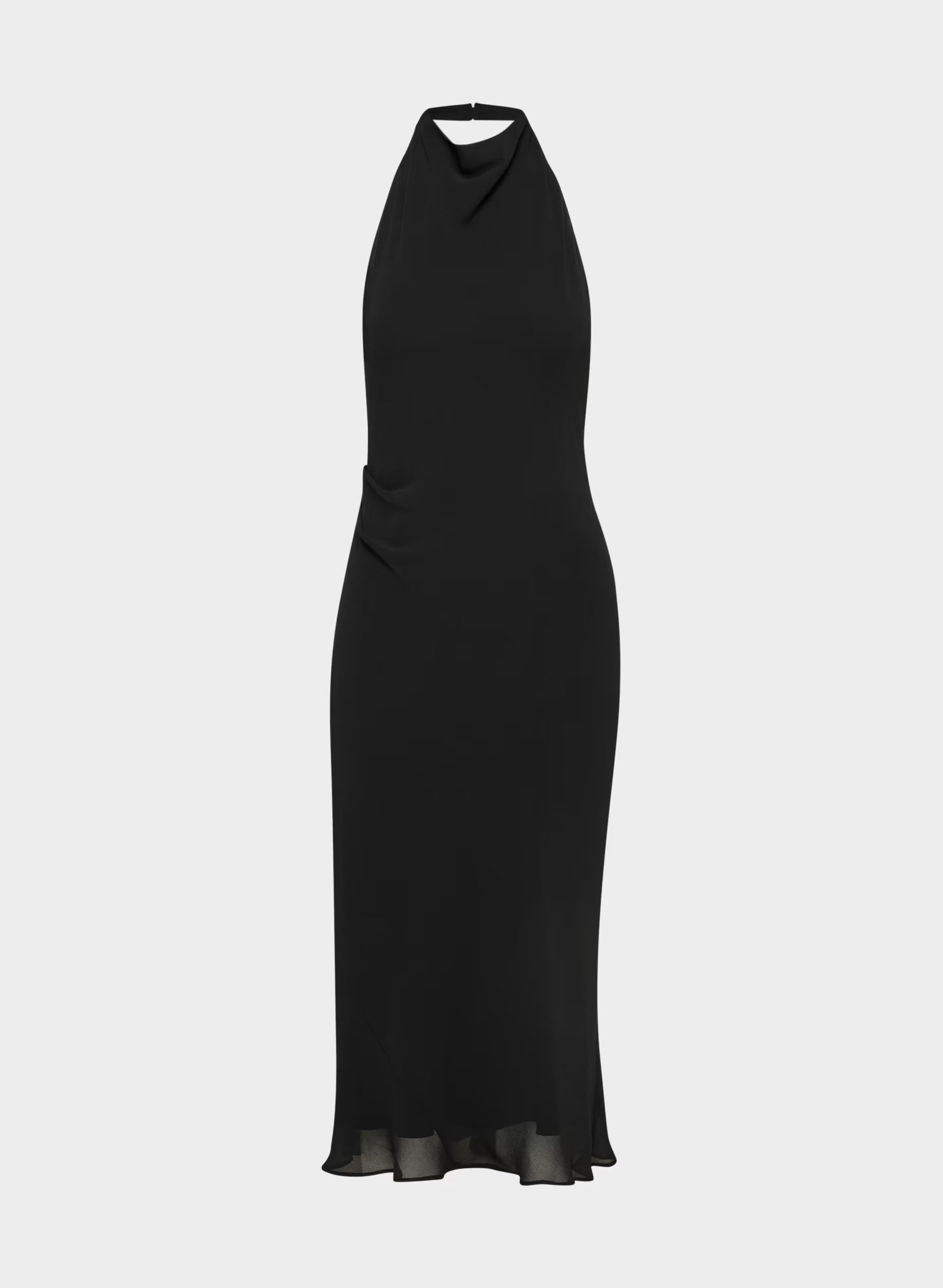 Fête Chiffon™ Audience Halter Dress - BLACK