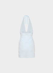 Selenic Halter Dress - MIDDAY BLUE