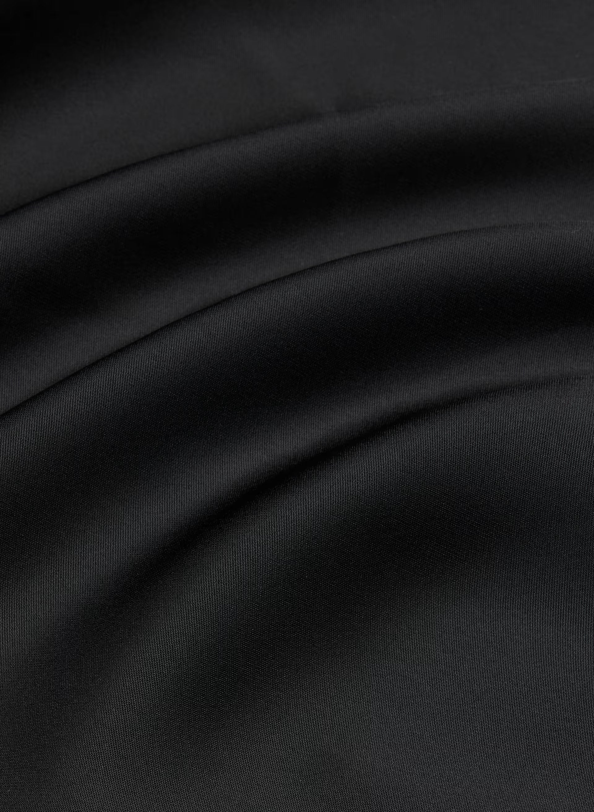 Audience Satin Full Halter Dress - BLACK