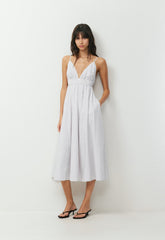 Encourage Poplin Cami Dress - MV STRP LI BLM/GLMR