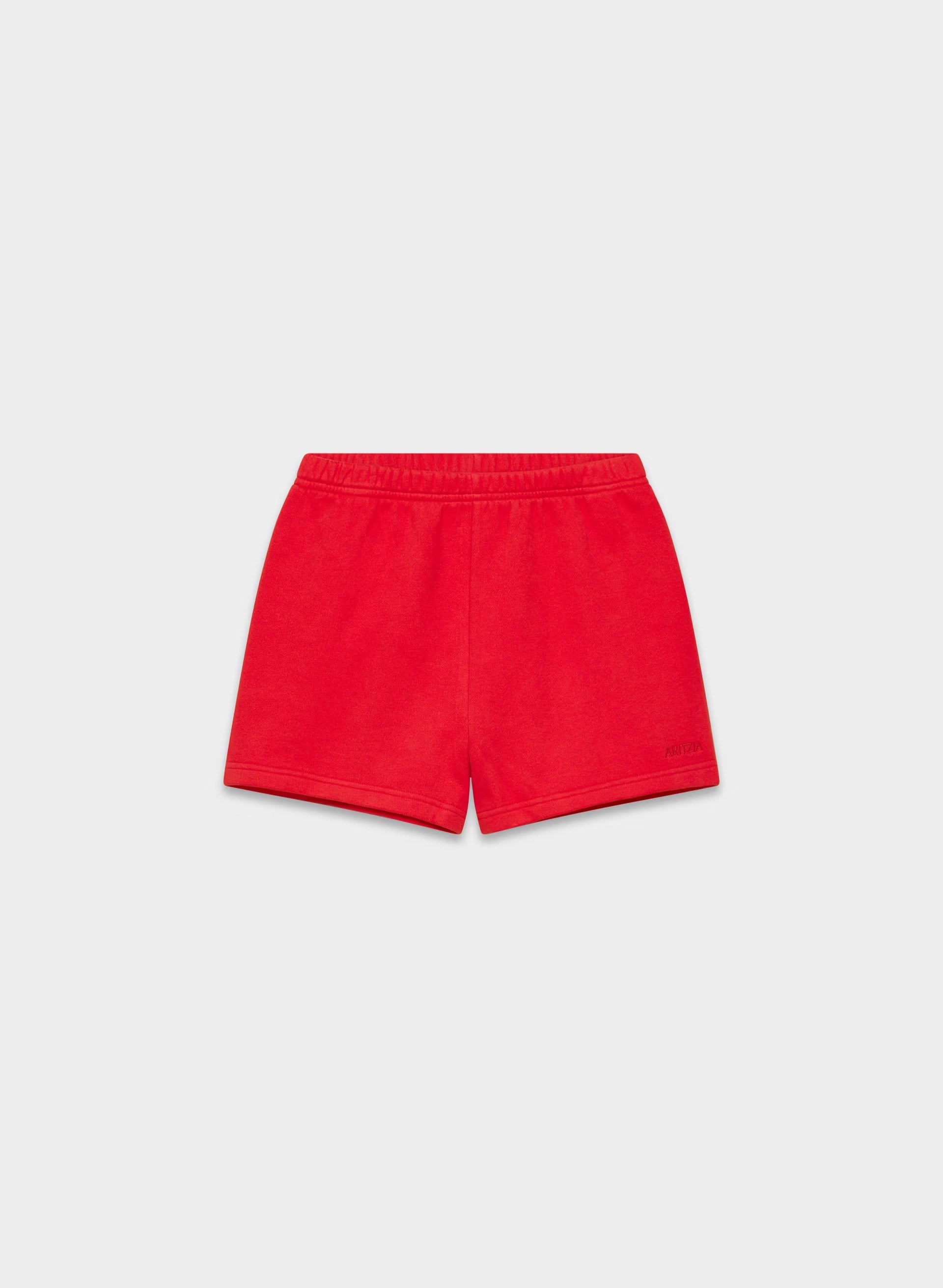 Cozy Sweatfleece Perfect Hi-Rise Mini Short - FLASHING RED
