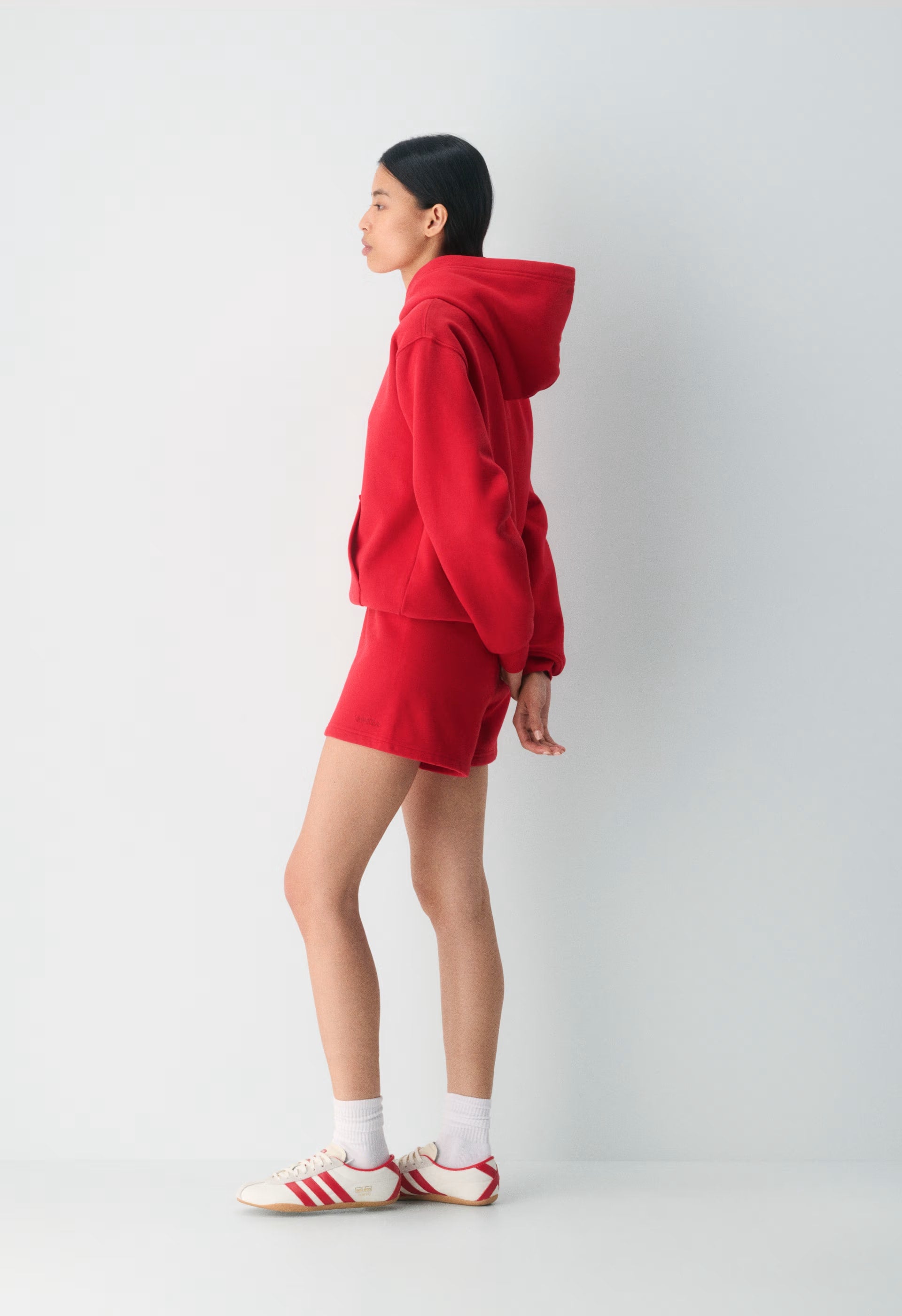 Cozy Sweatfleece Perfect Hi-Rise Mini Short - FLASHING RED