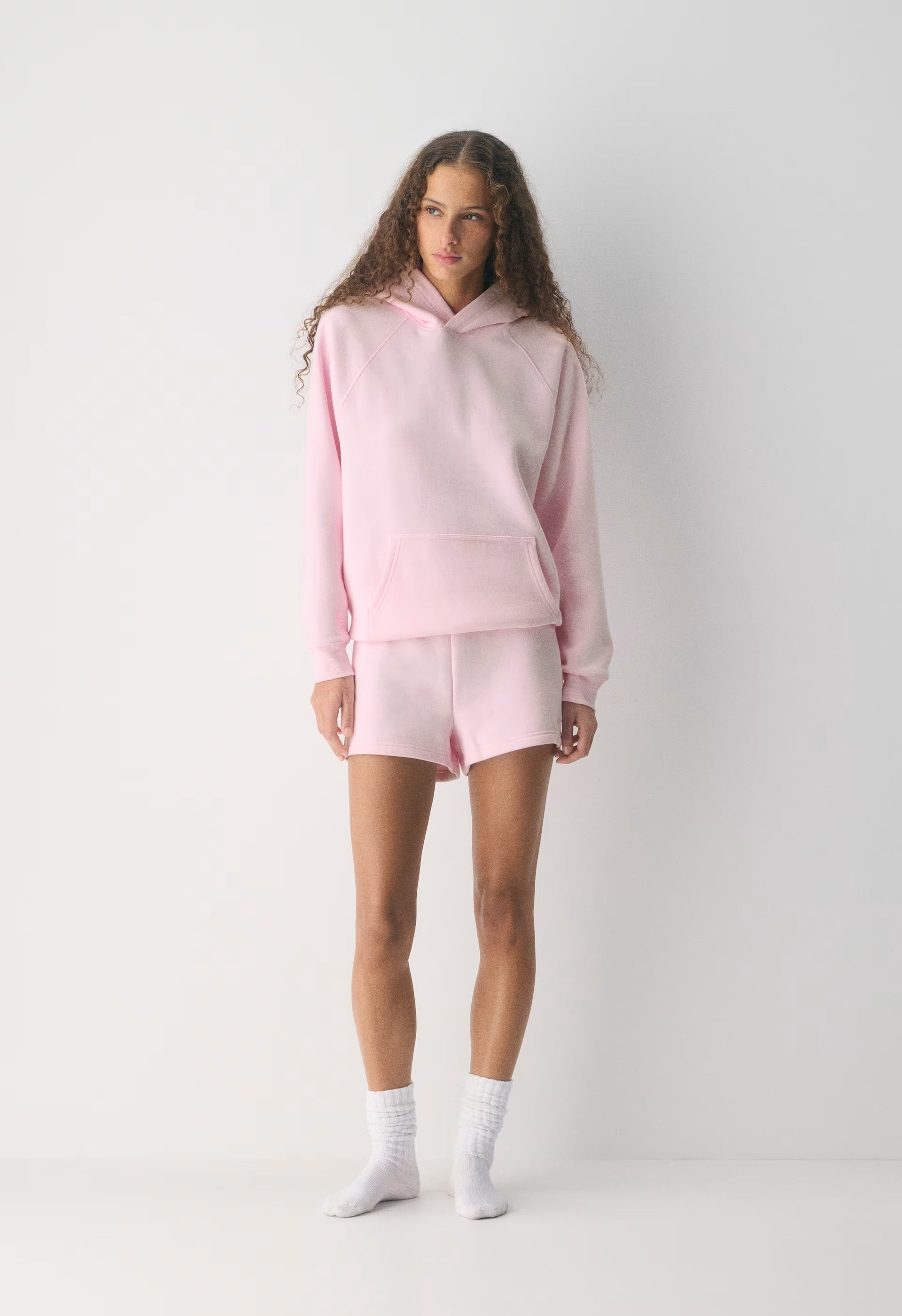 Cozy Sweatfleece Perfect Hi-Rise Mini Short - VILLA PINK