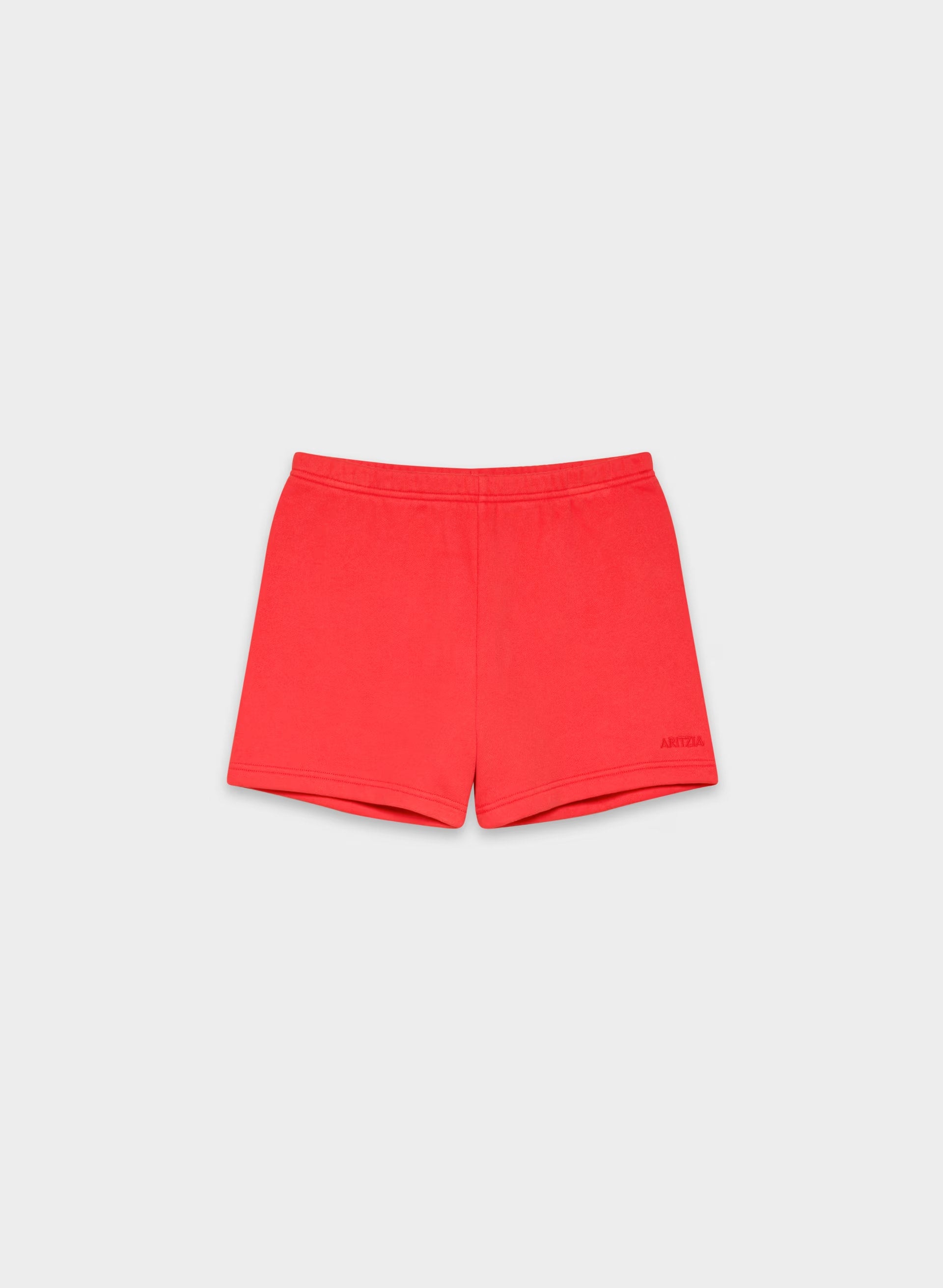 Cozy Sweatfleece Perfect Hi-Rise Mini Short - CHERRYBOMB RED