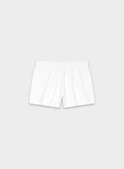 Cozy Sweatfleece Perfect Micro Short - WHITE