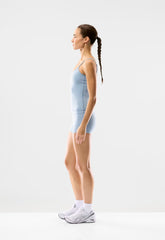 BUTTER Cheeky Hi-Rise 3" Short - RIPPLE BLUE
