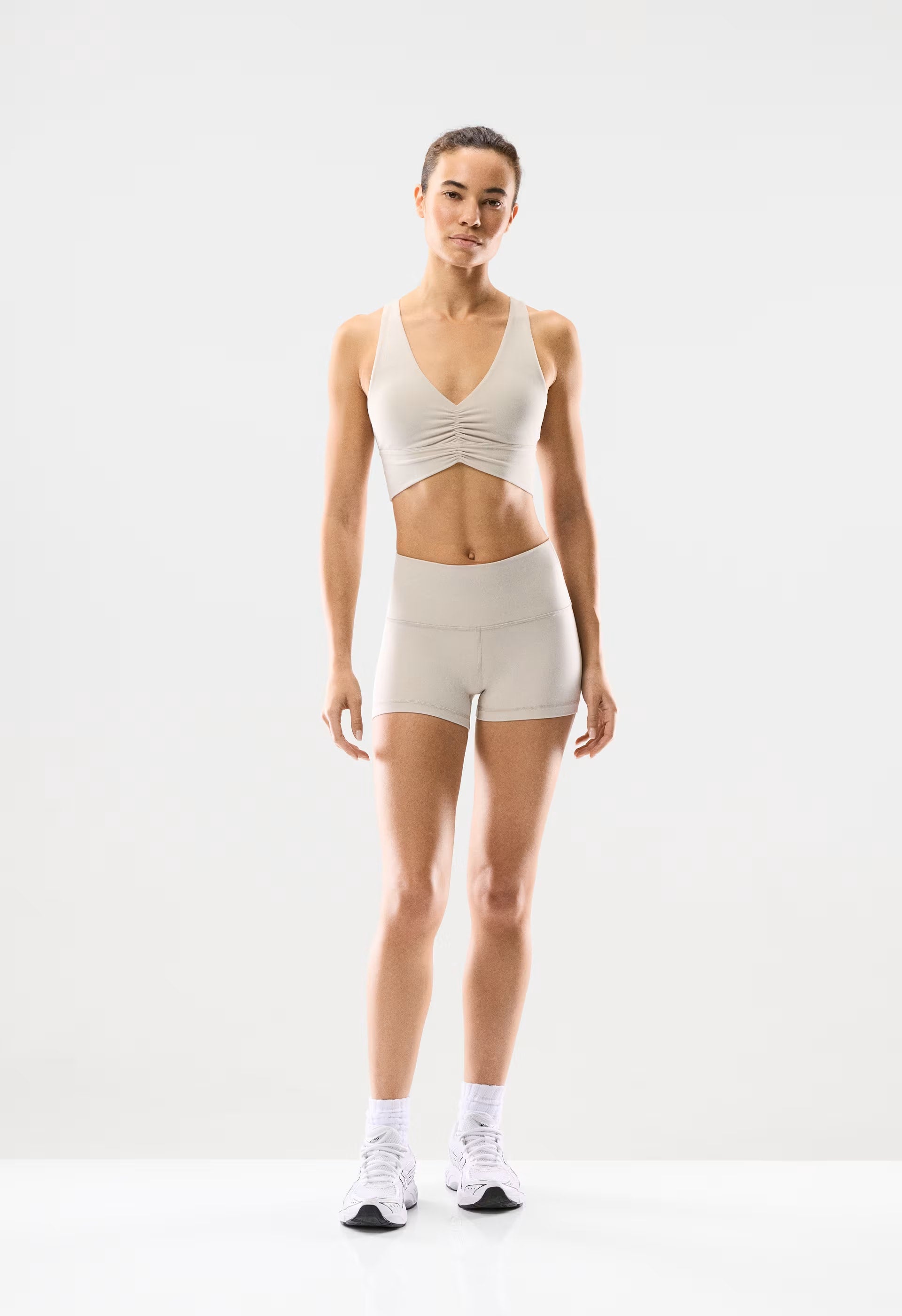 BUTTER Cheeky Hi-Rise 3" Short - METROPOLIS BEIGE