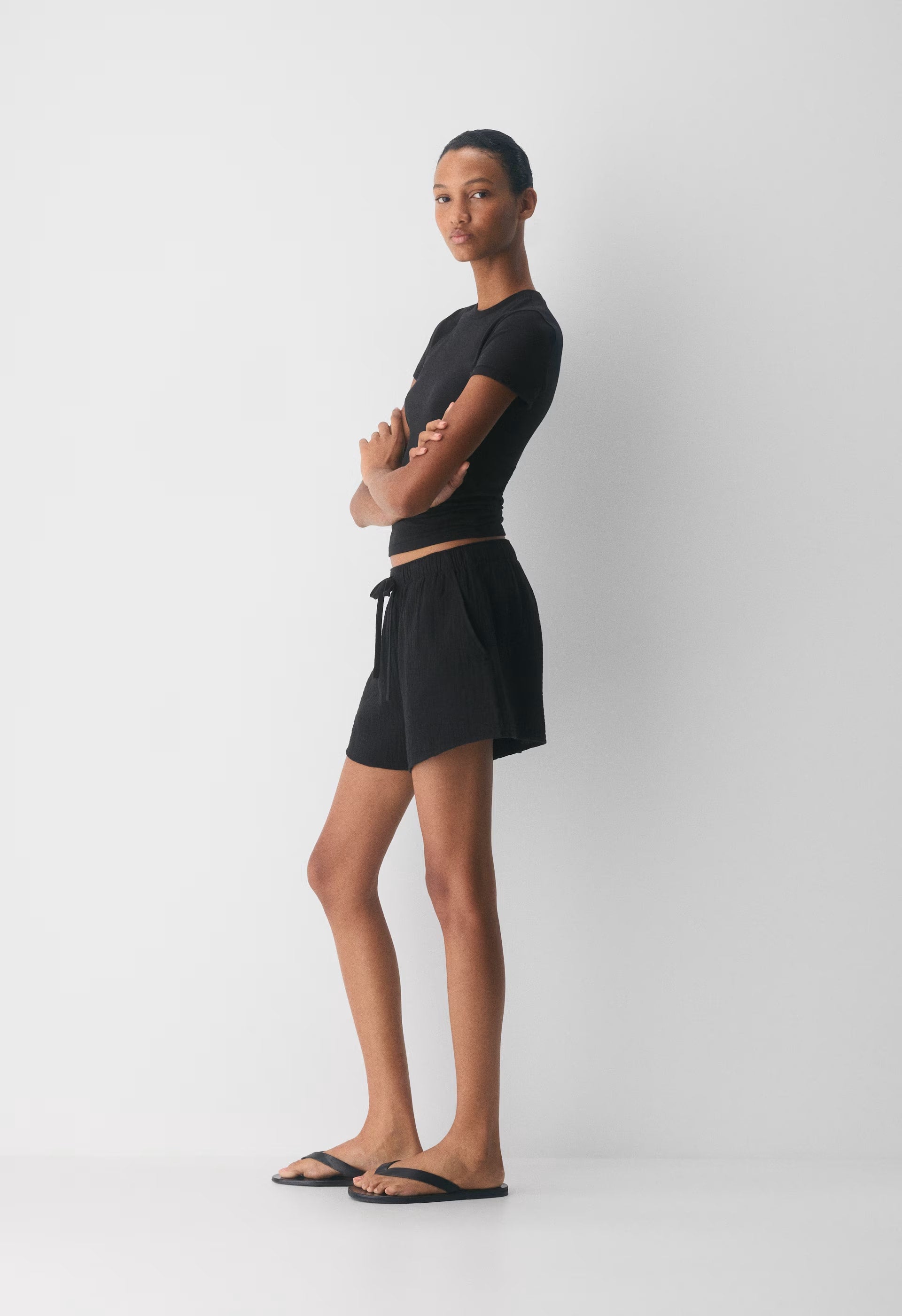 AirPlush Cotton™ Sail Short - LINSEY STRP FCH BL/WHT