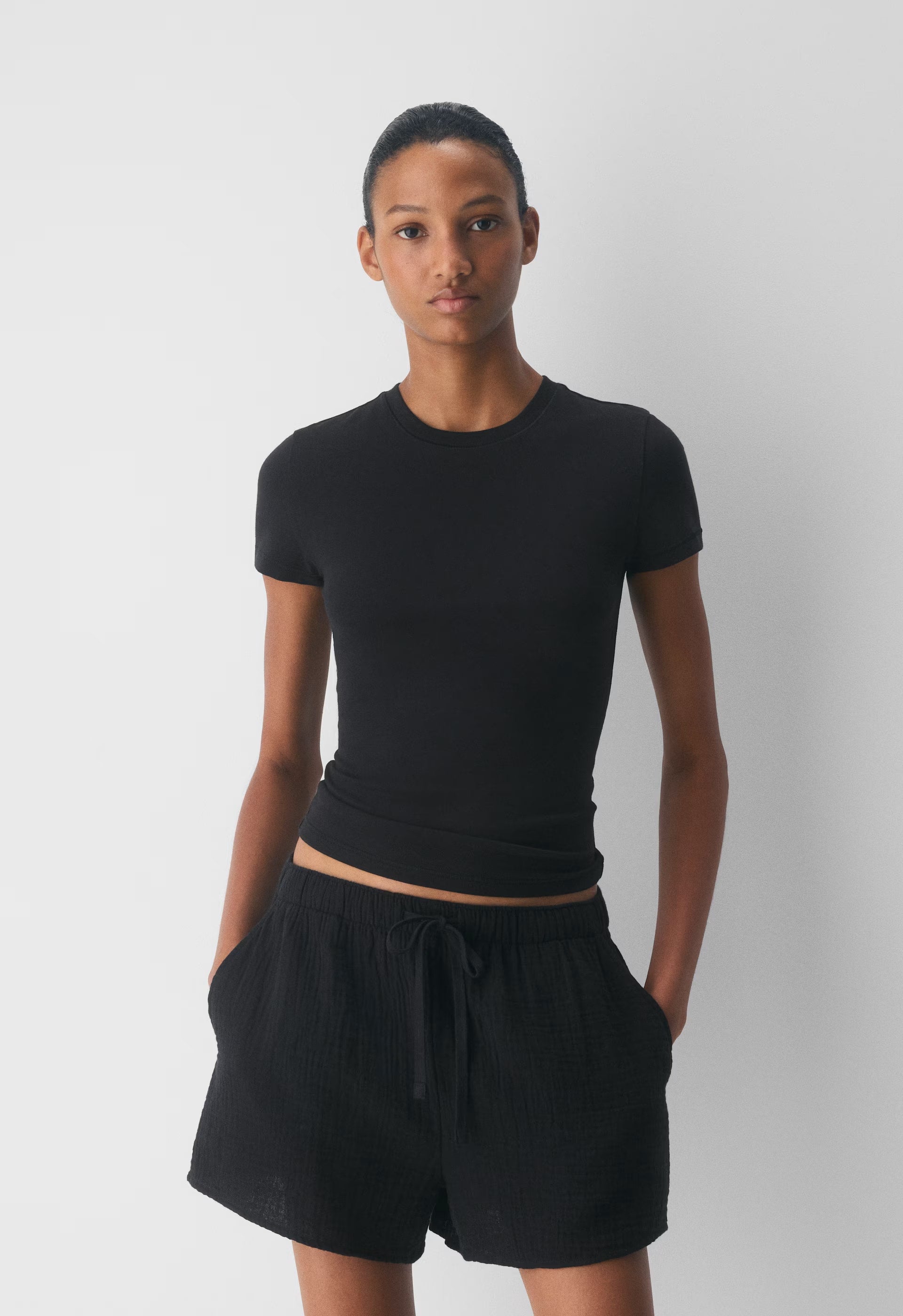 AirPlush Cotton™ Sail Short - LINSEY STRP FCH BL/WHT