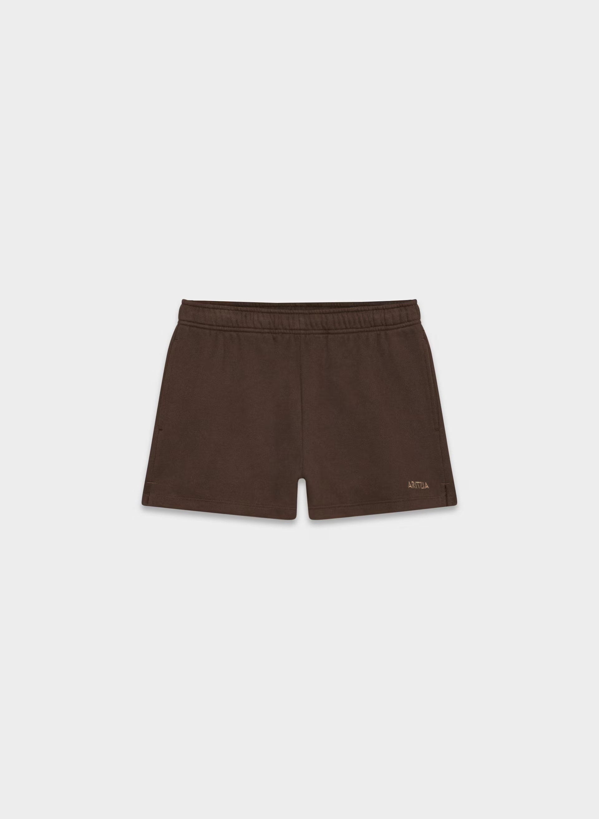 Cozy Sweatfleece Mega Hi-Rise Mini Short - RICH MOCHA BROWN