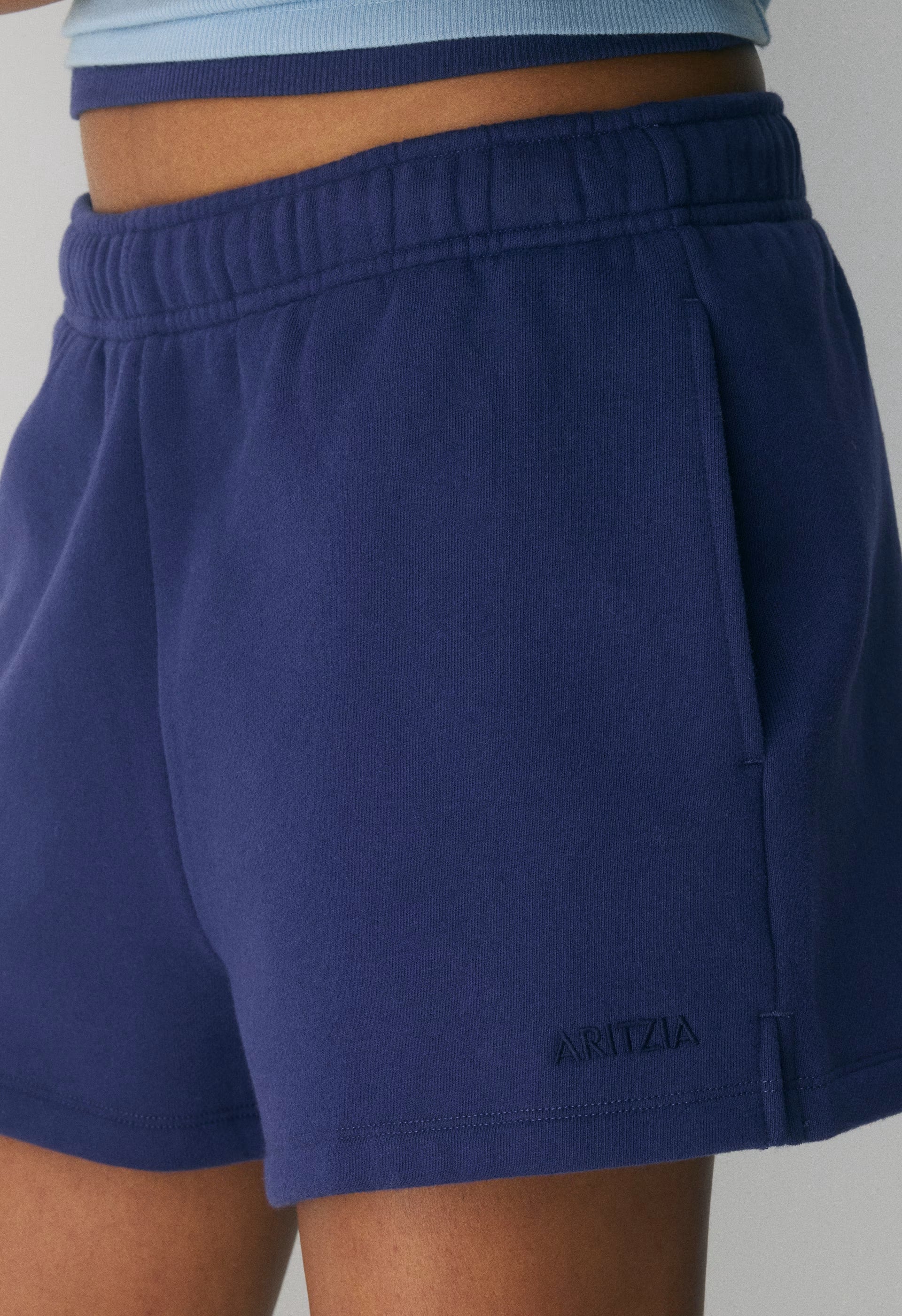 Cozy Sweatfleece Mega Hi-Rise Mini Short - HARBOUR NAVY