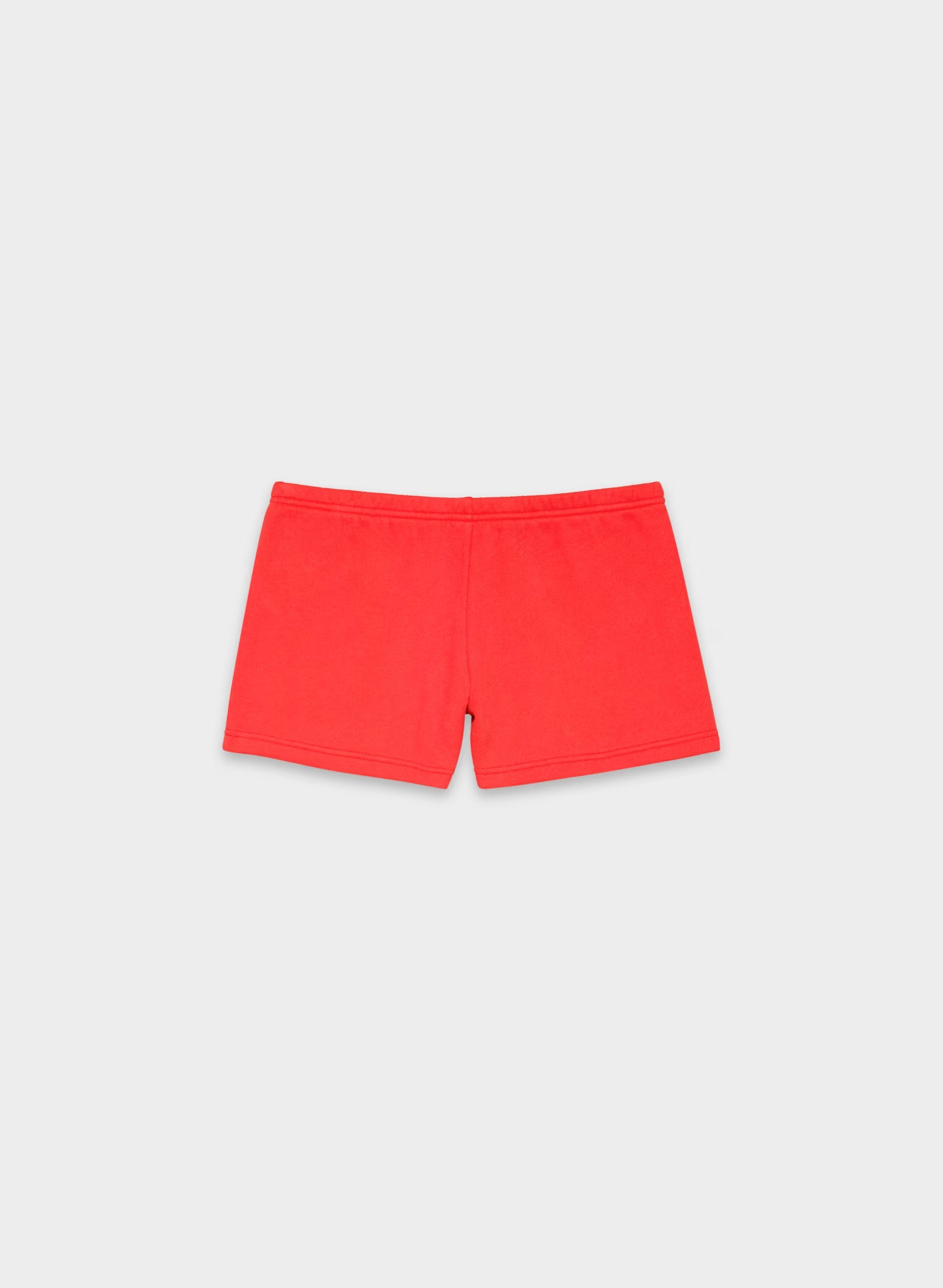 Cozy Sweatfleece Boyfriend Lo-Rise Mini Short - CHERRYBOMB RED