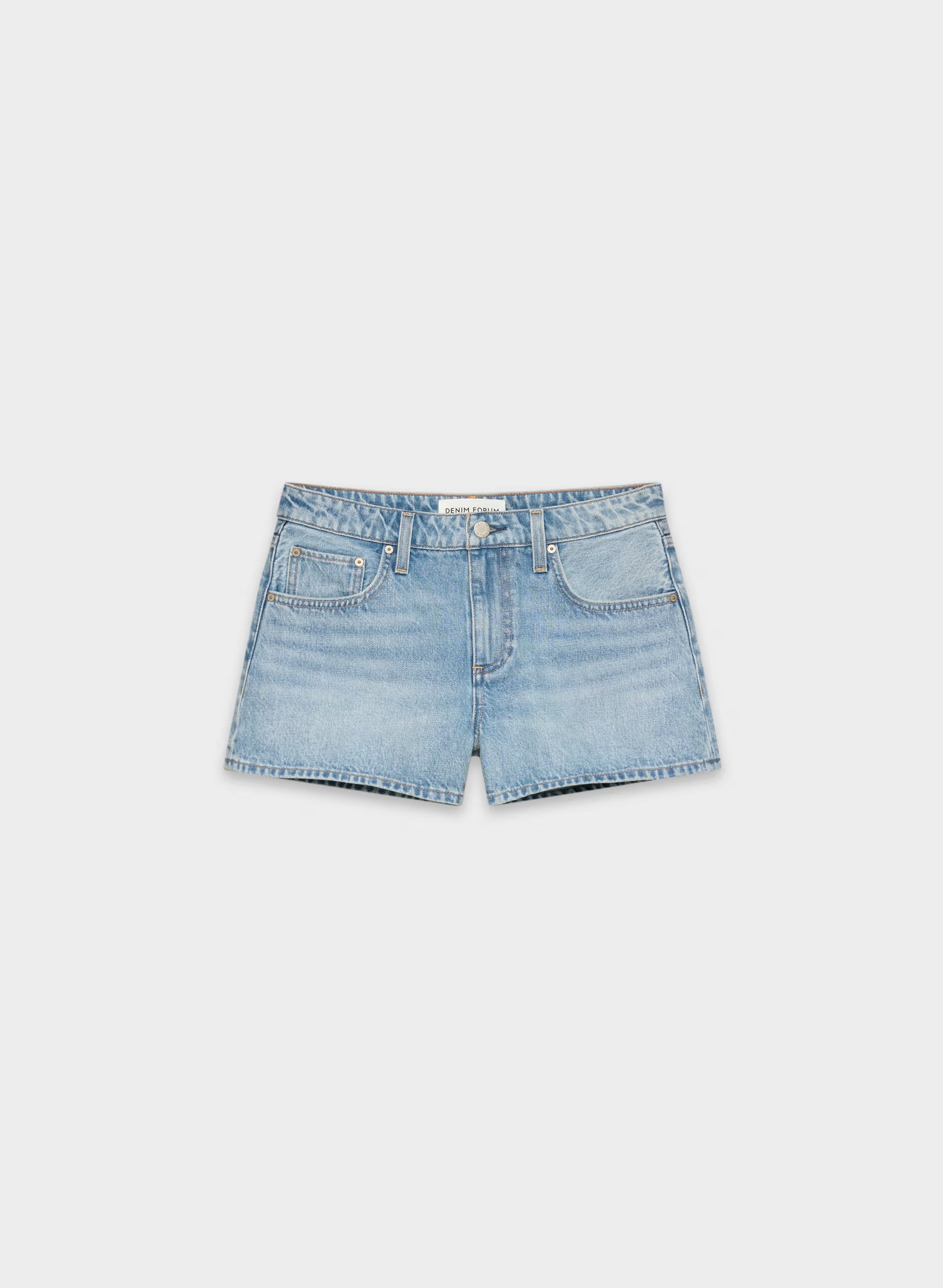 Denim Forum Alyssa Mid-Rise Mini Denim Short - 7 YRS BLEU TABOO