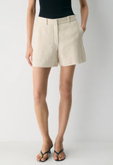New Agency Mid-Thigh Short - PowerLinen™ - COOL BEIGE