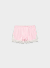 Whimsy Satin Short - MLKSHK PNK/LGHT BRCH