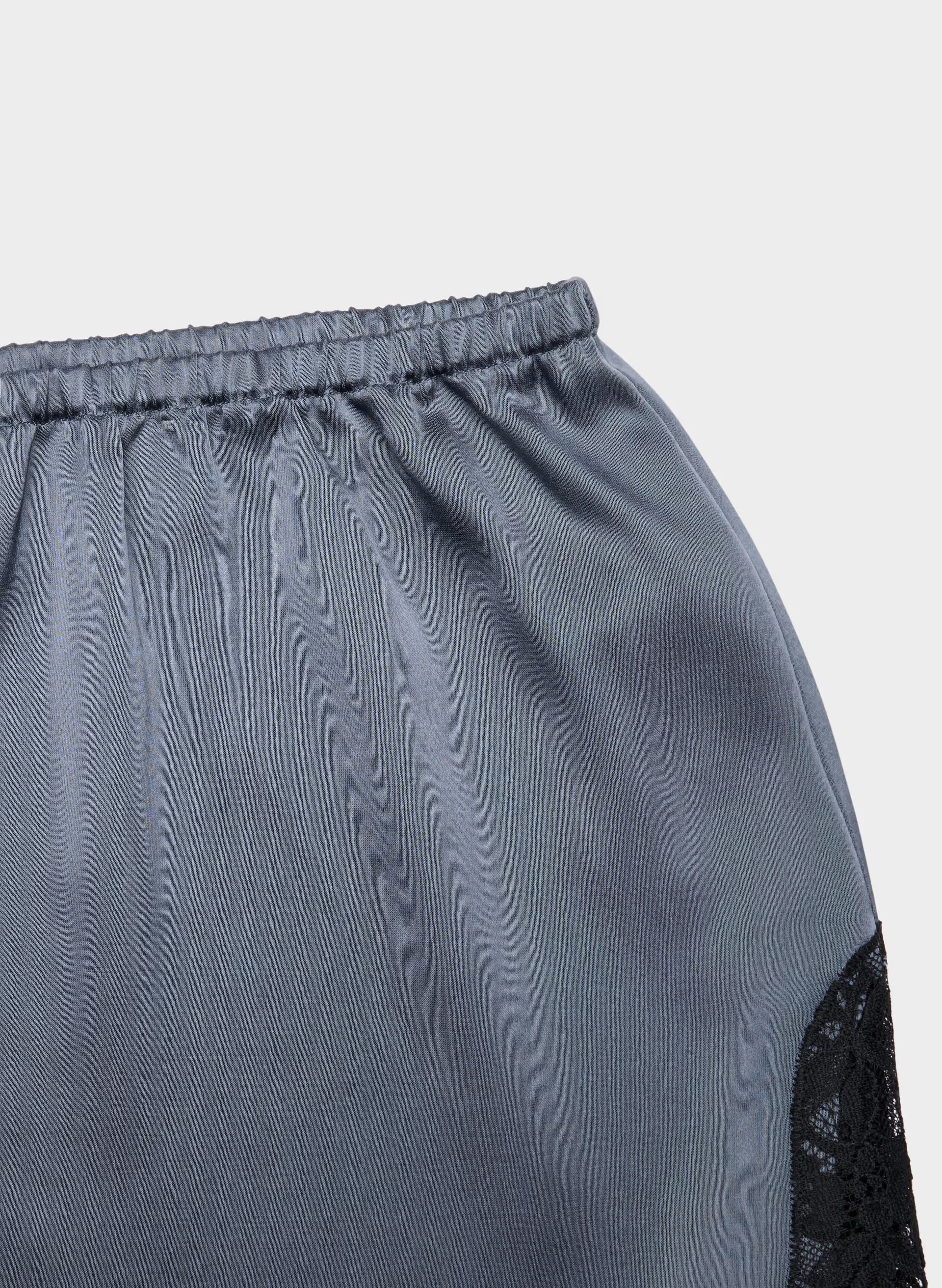 Whimsy Satin Short - VINTAGE NAVY/ BLACK