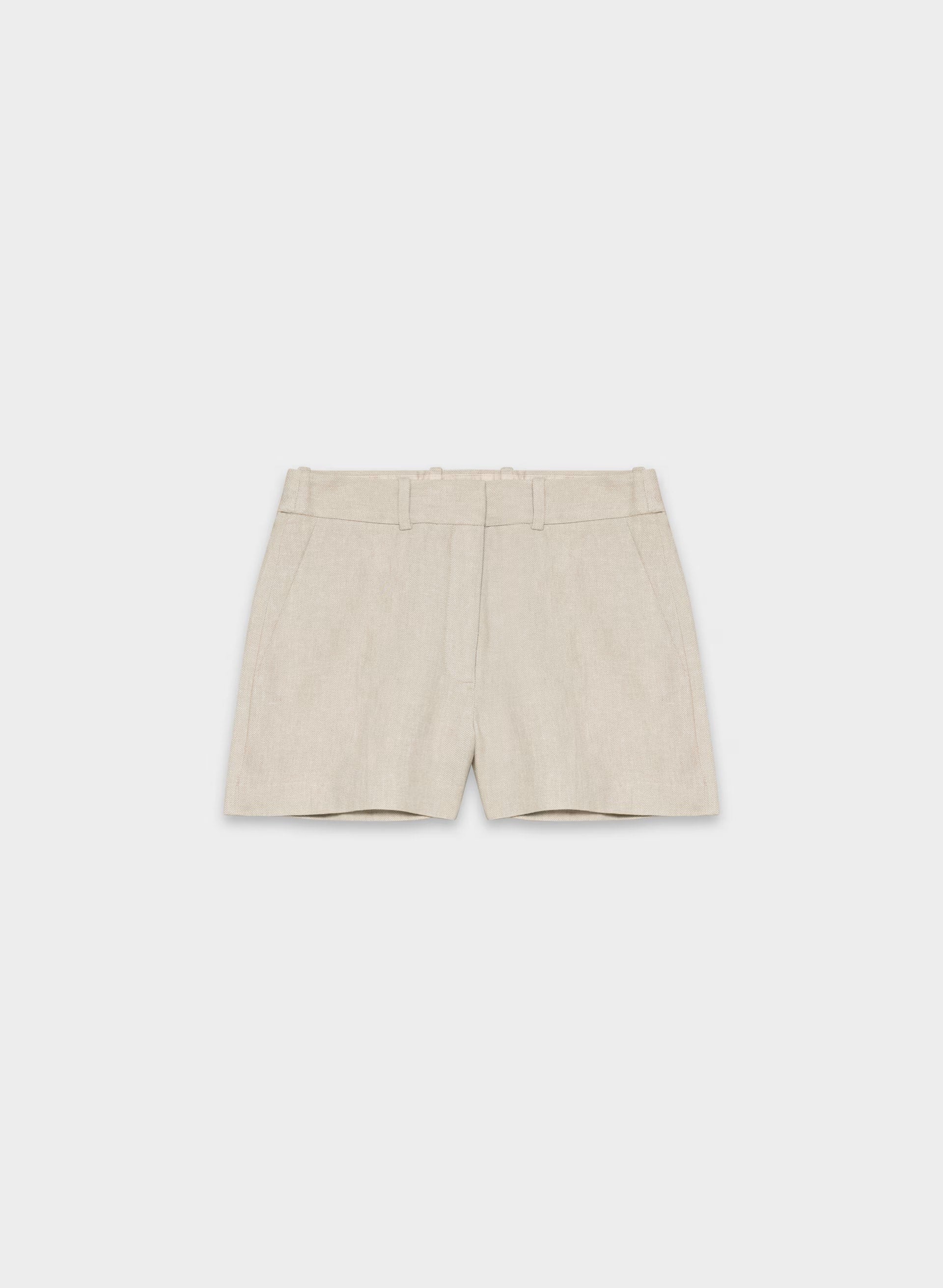 New Agency Mini Short - PowerLinen™ - UNDYED DARK ECRU
