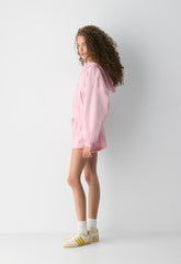 Terry Sweatfleece Mega Flutter™ Micro Short - MILKSHAKE PINK