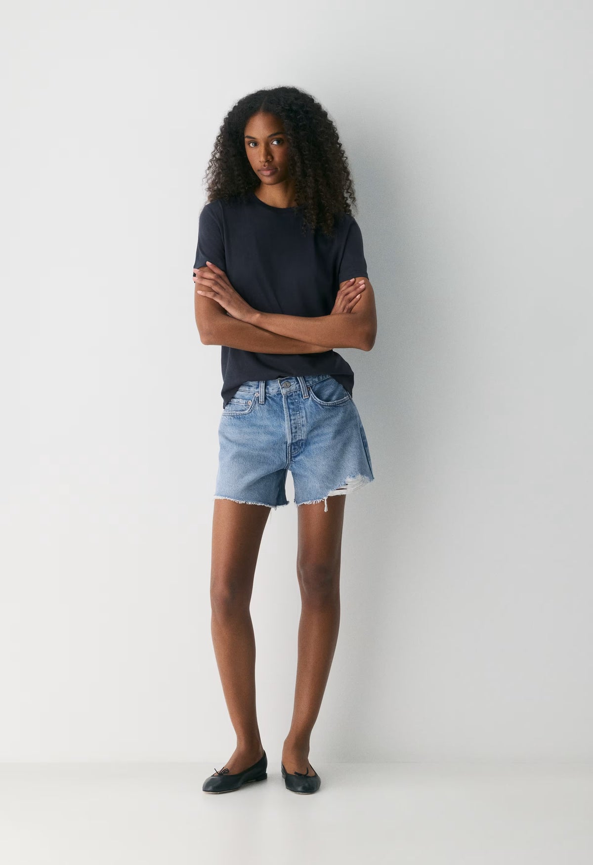 AGOLDE Parker Long Jean Short - COMMUNITY