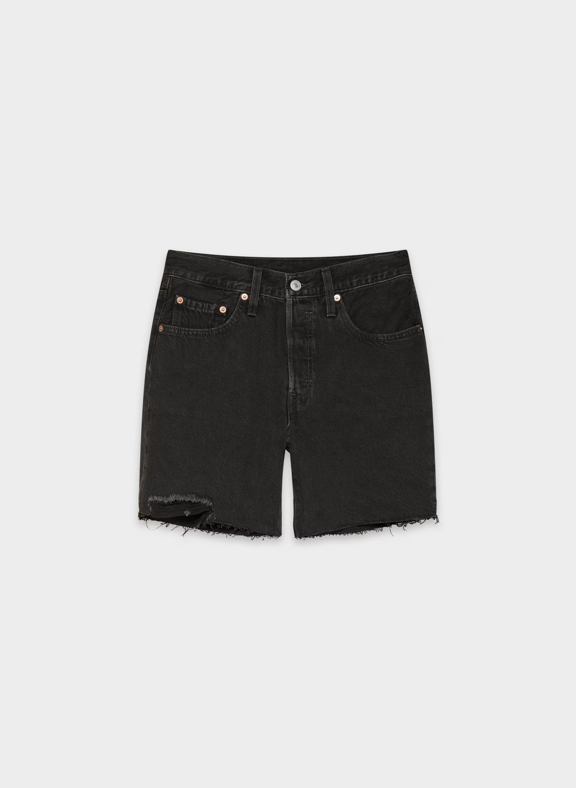 Levi's 501 Mid Thigh Jean Short - LUNAR BLACK