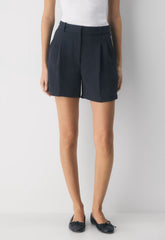 The Effortless Short™ Mid-Thigh - Crepette™ - DARK NIGHT NAVY